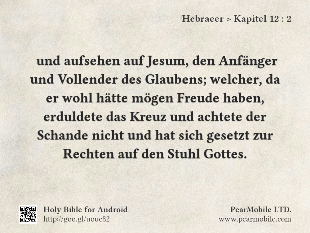 Hebraeer, Kapitel 12:2